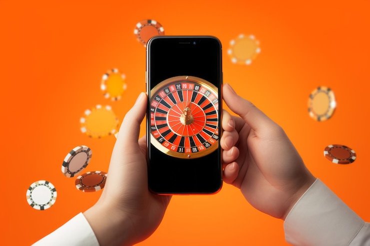 Dealer menampilkan kartu komunitas di Casino Hold'em